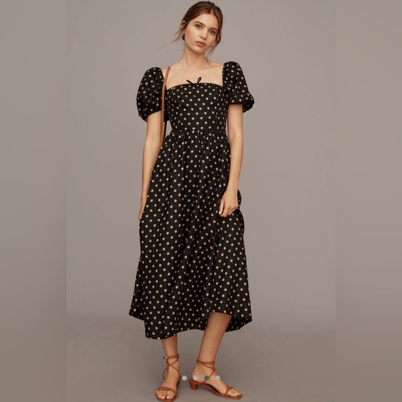 NWT Marella Linen Midi Dress | Reformation - Picture 3 of 5
